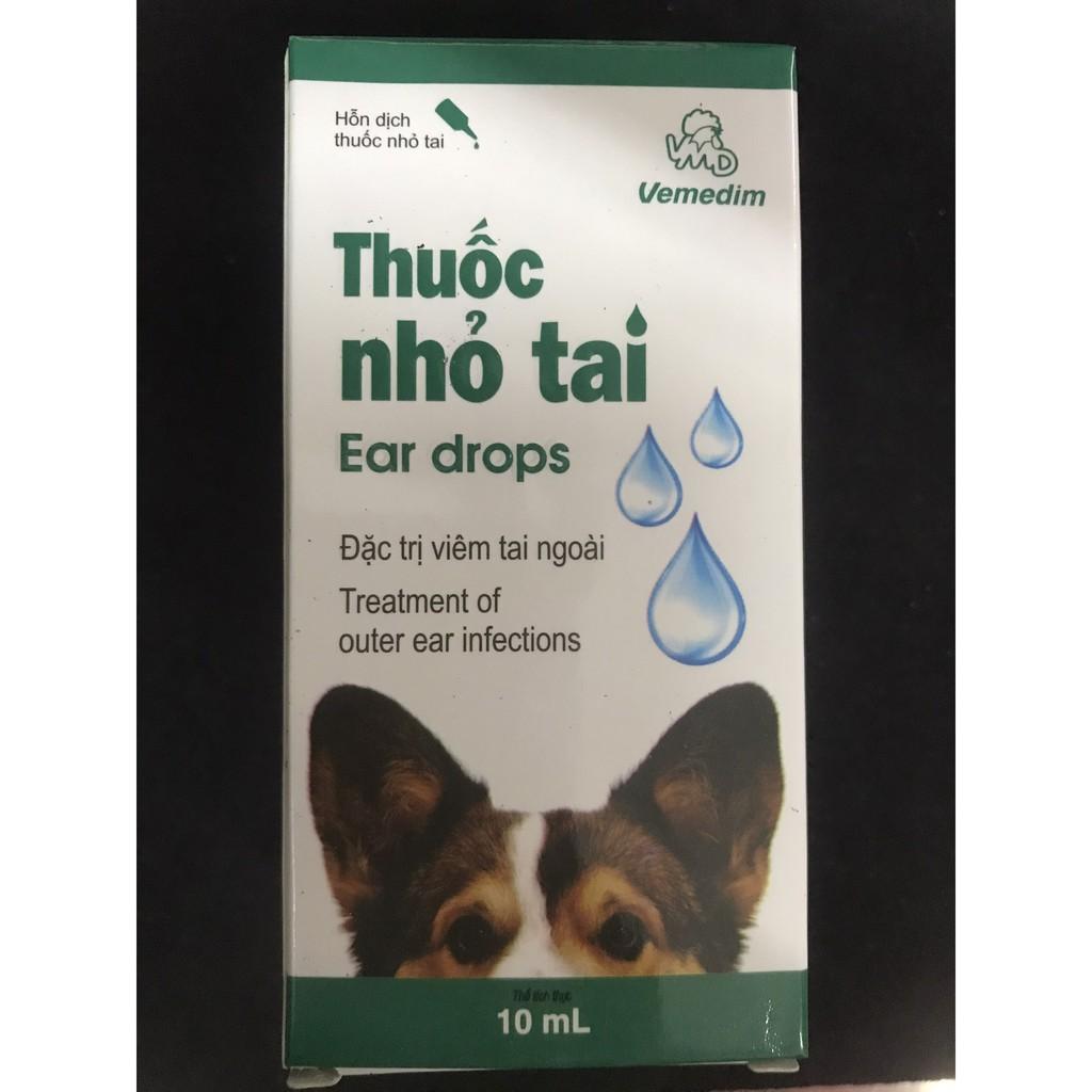 NHỎ TAI CHO CHÓ - DÙNG CHO TAI NGOÀI- VEMEDIM - 10ML