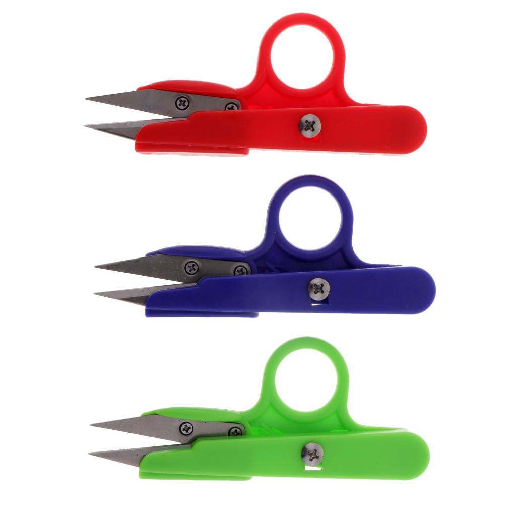 3x 3x Thread Scissors with Finger / Thread Scissors / Small Sewing Scissors / Mini