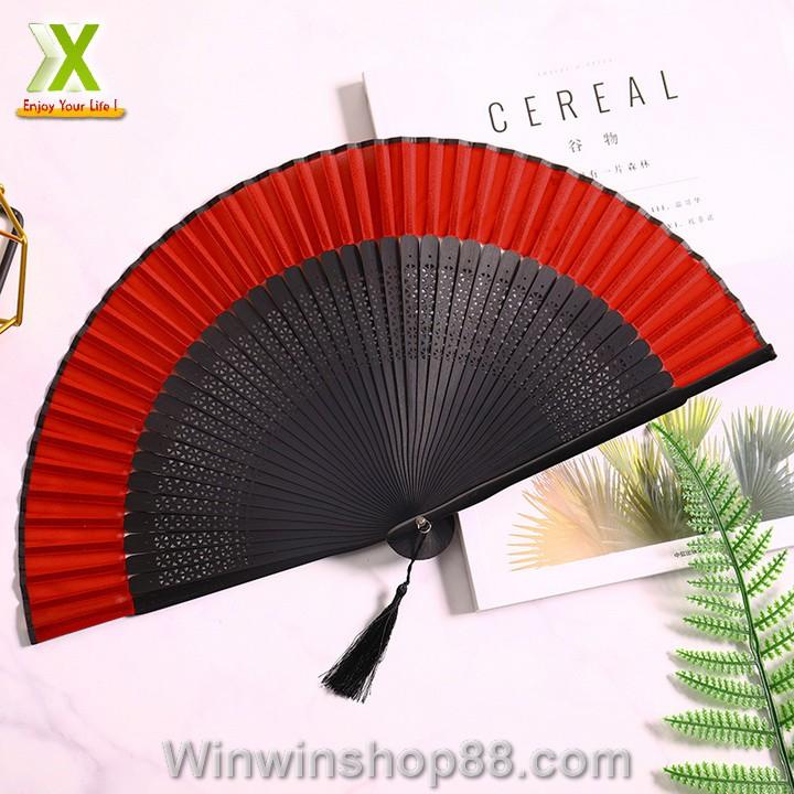 Quạt Gấp Cổ Trang Hanfu Trơn Nhật Bản - Winz.vn