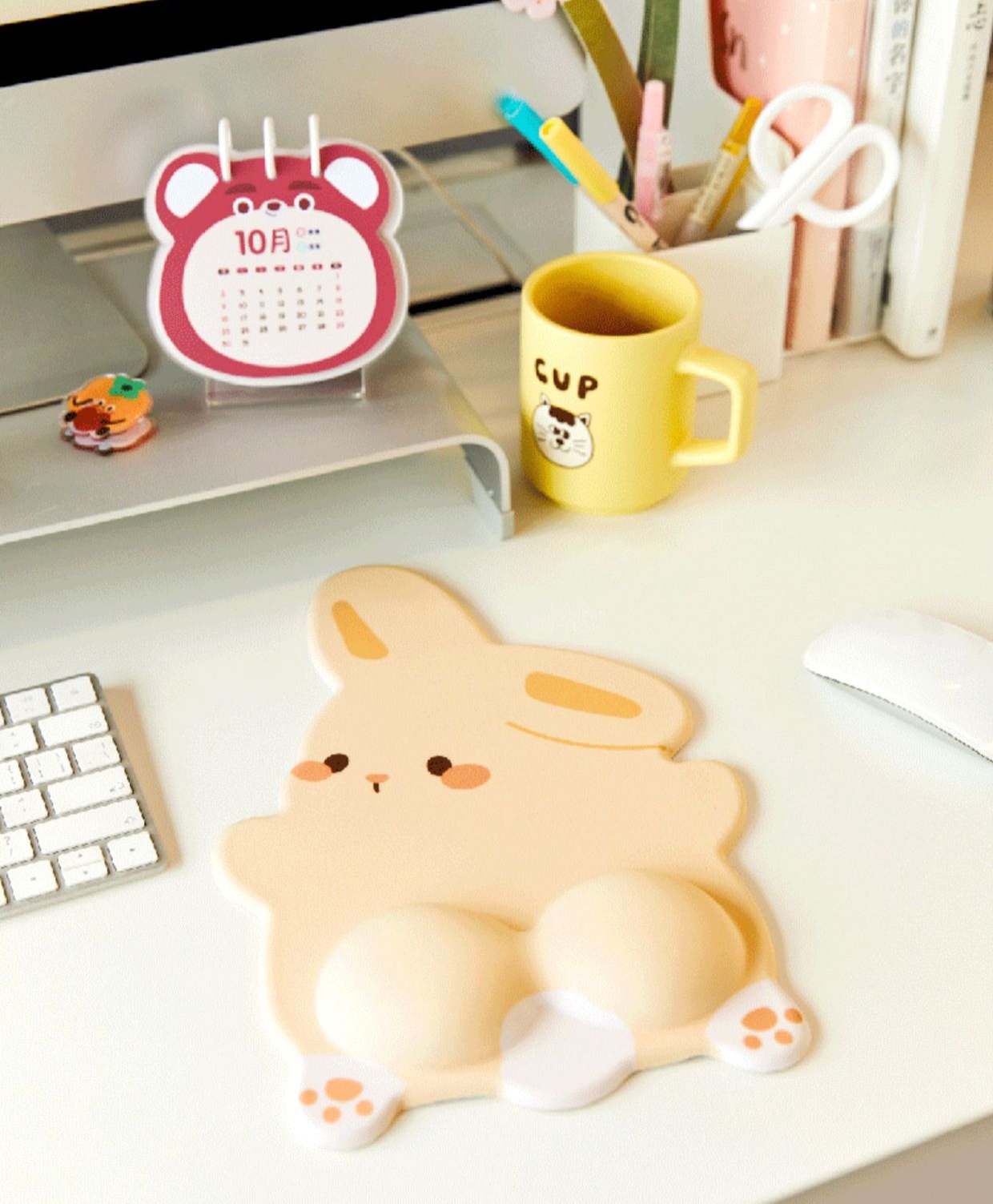 Miếng Lót Chuột Mouse Pad Đệm Kê Tay Chóng Mỏi 3D Thỏ Con Chống Mỏi Đau Cổ Tay_ Hàng chính hãng