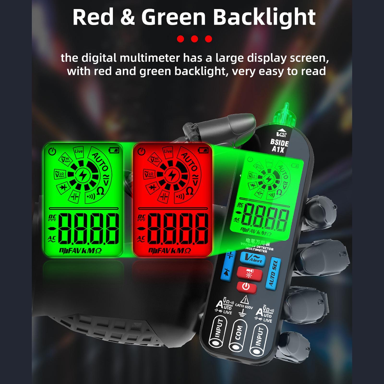 Smart Digital Multimeter Tester Voltageage Meter Accurately Handheld Electrical Multimeter DC Voltmeter for Home Use