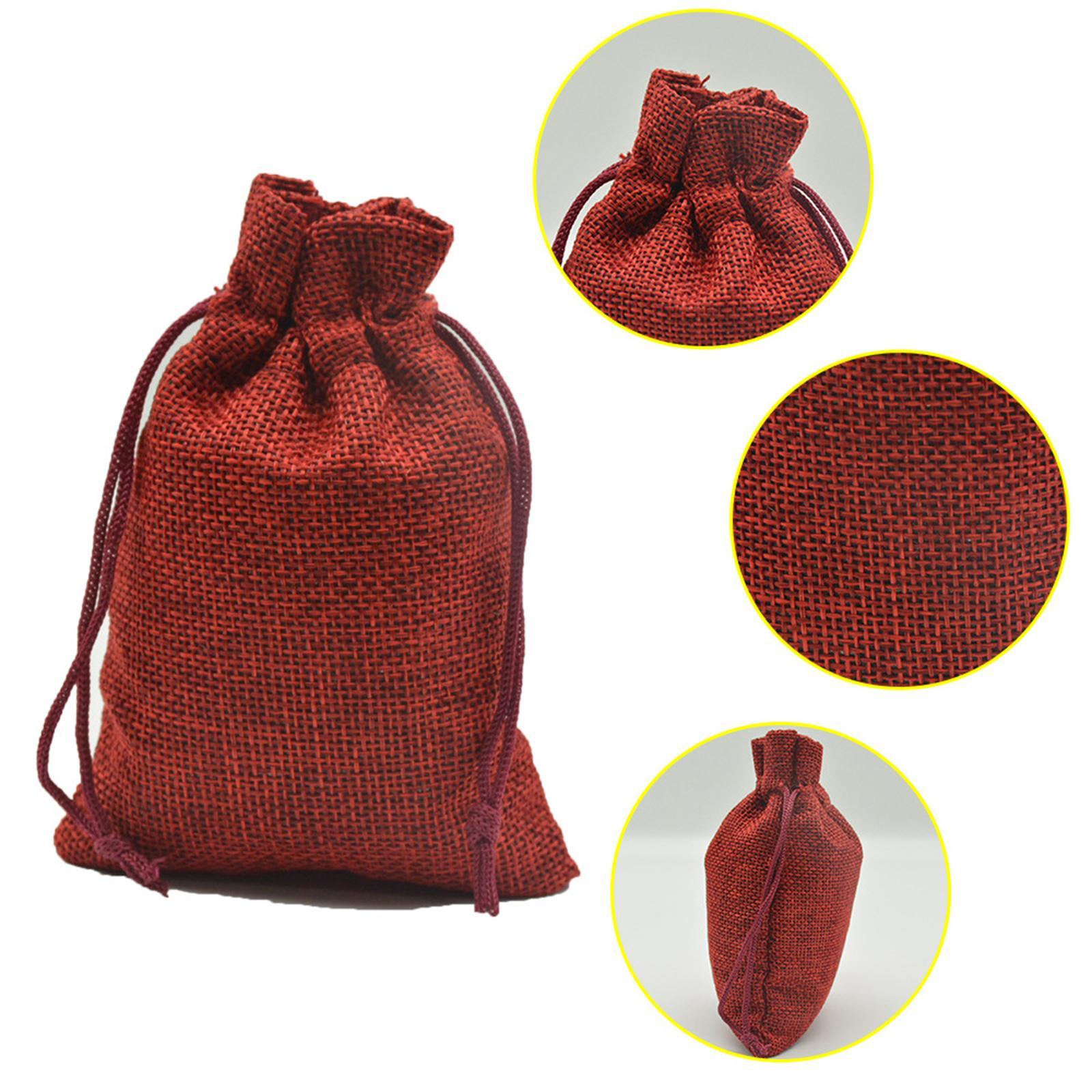 24Pcs 24 Colors Xmas Christmas 24 Days Burlap Candy Gift Bags DIY