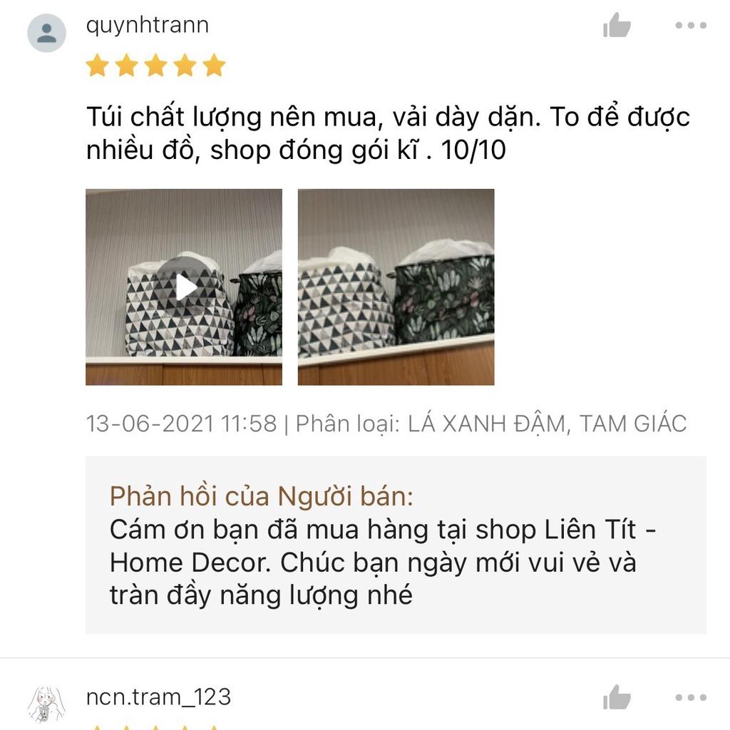 Túi đựng quần áo chăn màn siêu to sọt vải đựng đồ khung thép chắc chắn tiện lợi
