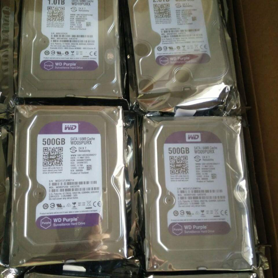 Ổ CỨNG HDD 500GB WESTERN PURPLE CHUYÊN CAMERA- Hàng nhập khẩu