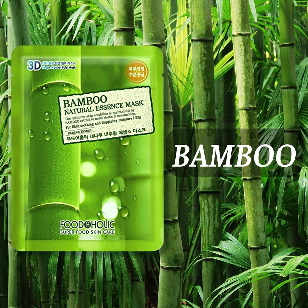 Mặt Nạ 3D Foodaholic Natural Essence Mask Bamboo (Tre) Dưỡng Da 23g