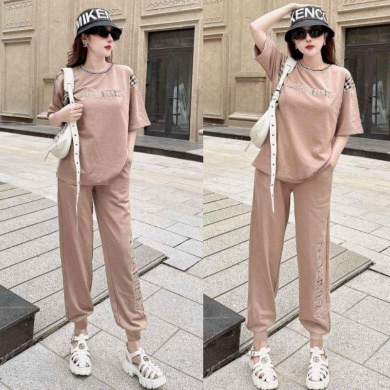 Sét đồ bộ nữ thun cotton form rộng mặc đi chơi siêu xinh, đô bộ mẫu mới đẹp có bigsize thời trang cao cấp Hàn Quốc