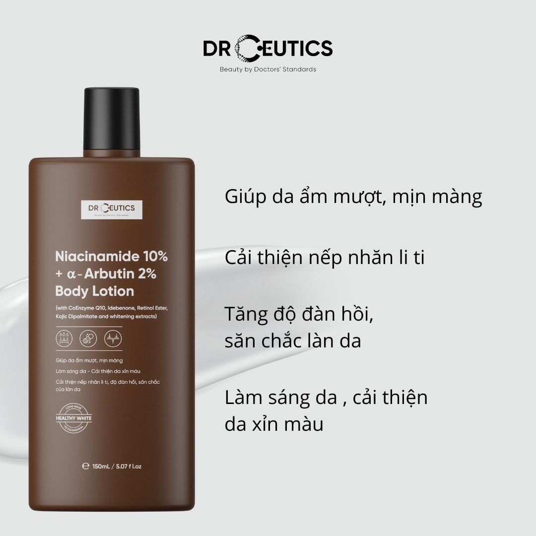 Sữa Dưỡng Thể Trắng Da DrCeutics Body Lotion (150ml)