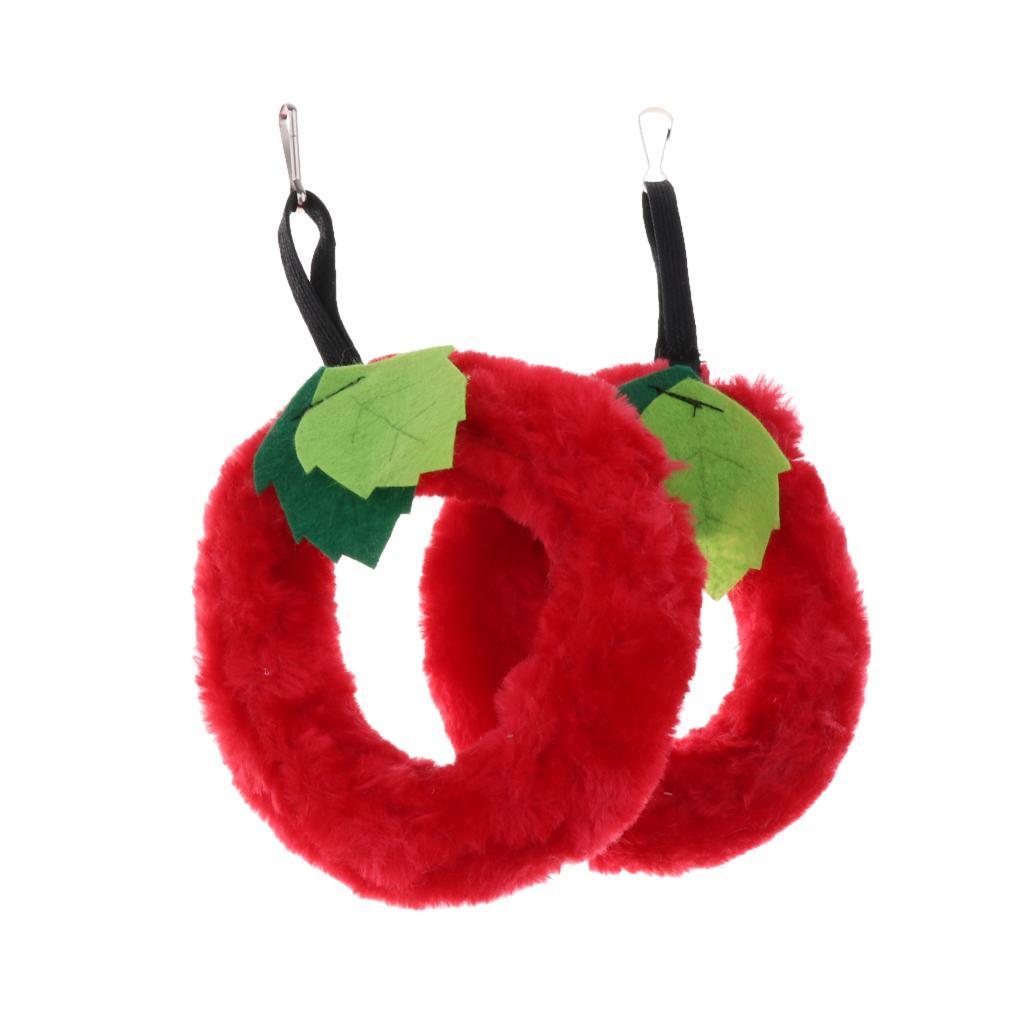 2x Pet Hamster Ring Swing Hammock Play Toy Small Animal Cage Hanging