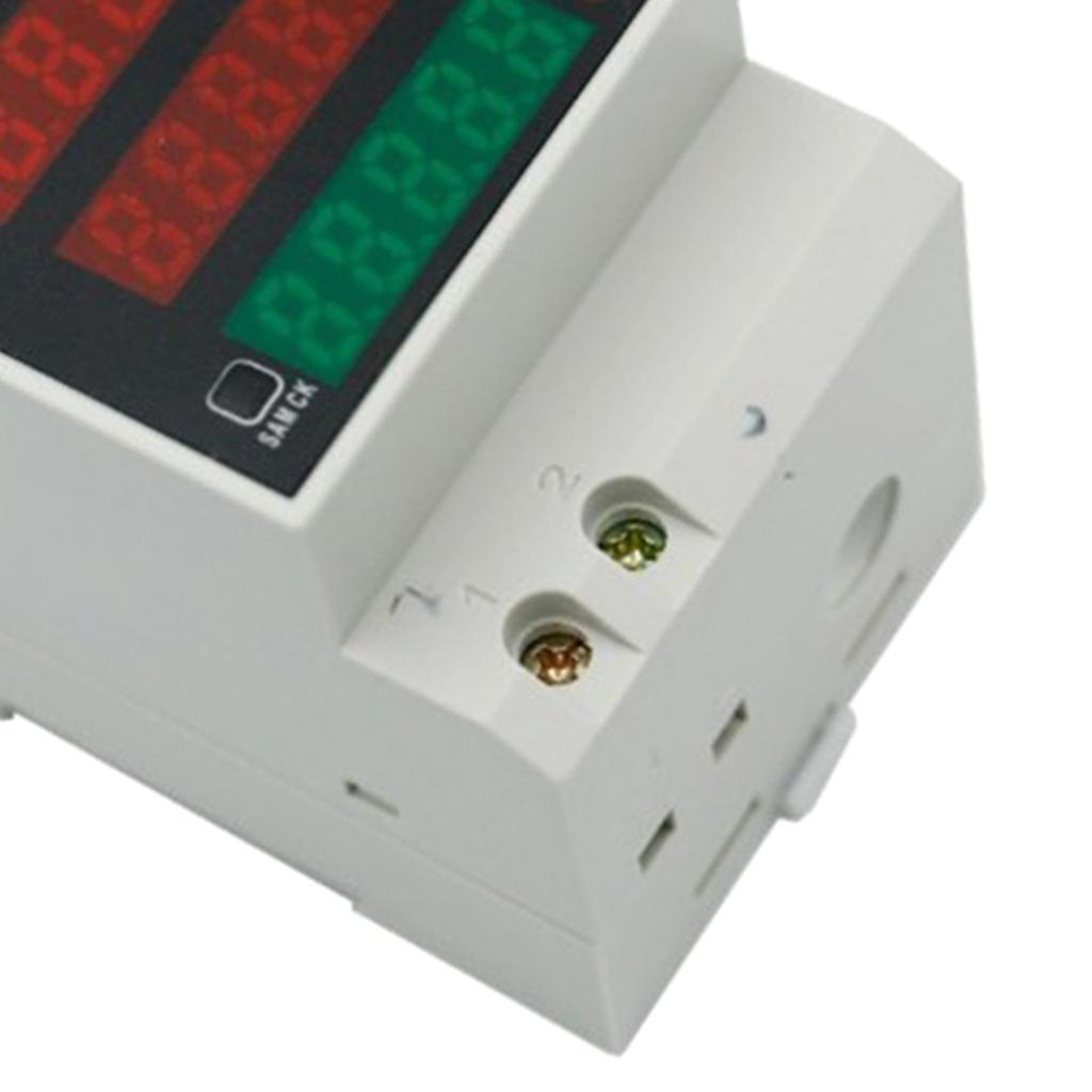 AC Display Meter, 100A Voltage Current Power Monitor Ammeter Voltmeter Multimeter Tester LCD Volt Amp Watt Detector Reader Panel