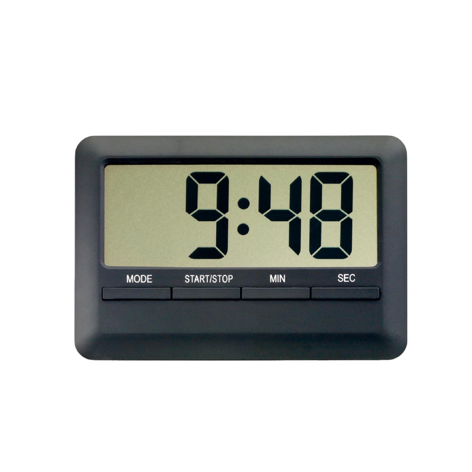 LCD Digital Alarm Clock Timer Large Time Manual Countdown for Cooking Shower Study Stopwatch Kitchen Magnetic Electronic Clock