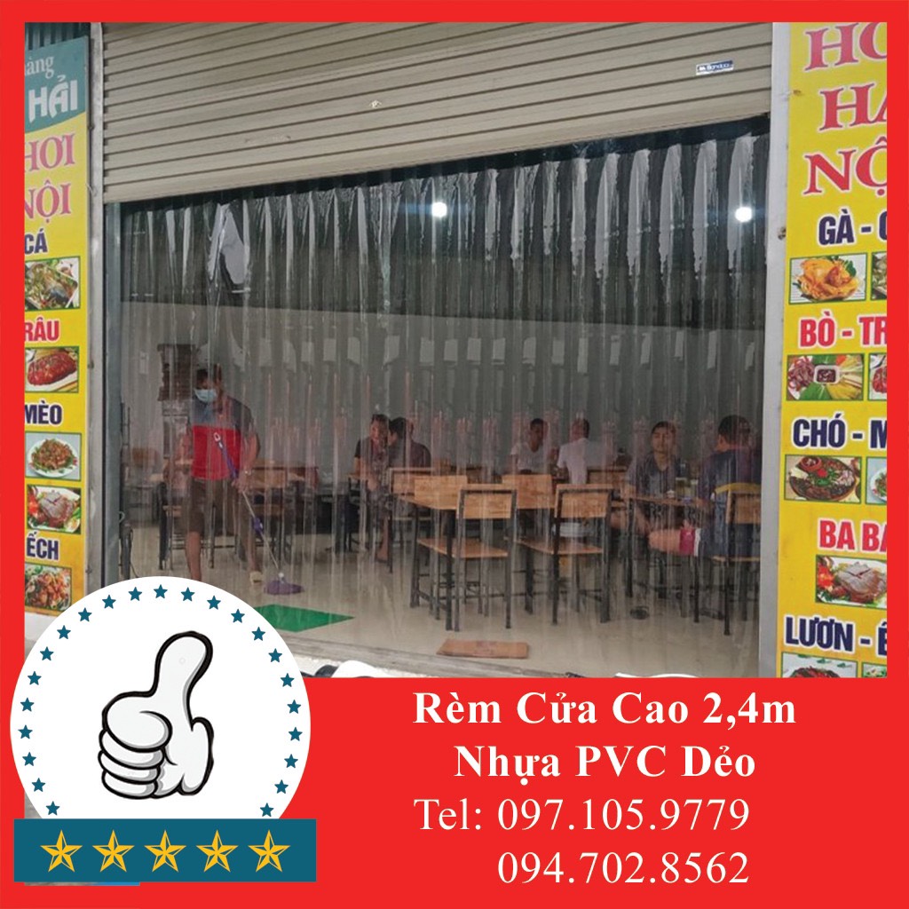 Rèm Nhựa Cao 2m | Rèm Nhựa PVC Ngăn Lạnh Điều Hòa | Màn Nhựa PVC Ngăn Lạnh | Chắn Giá Điều Hòa Đa Dạng Kích Thước Cửa