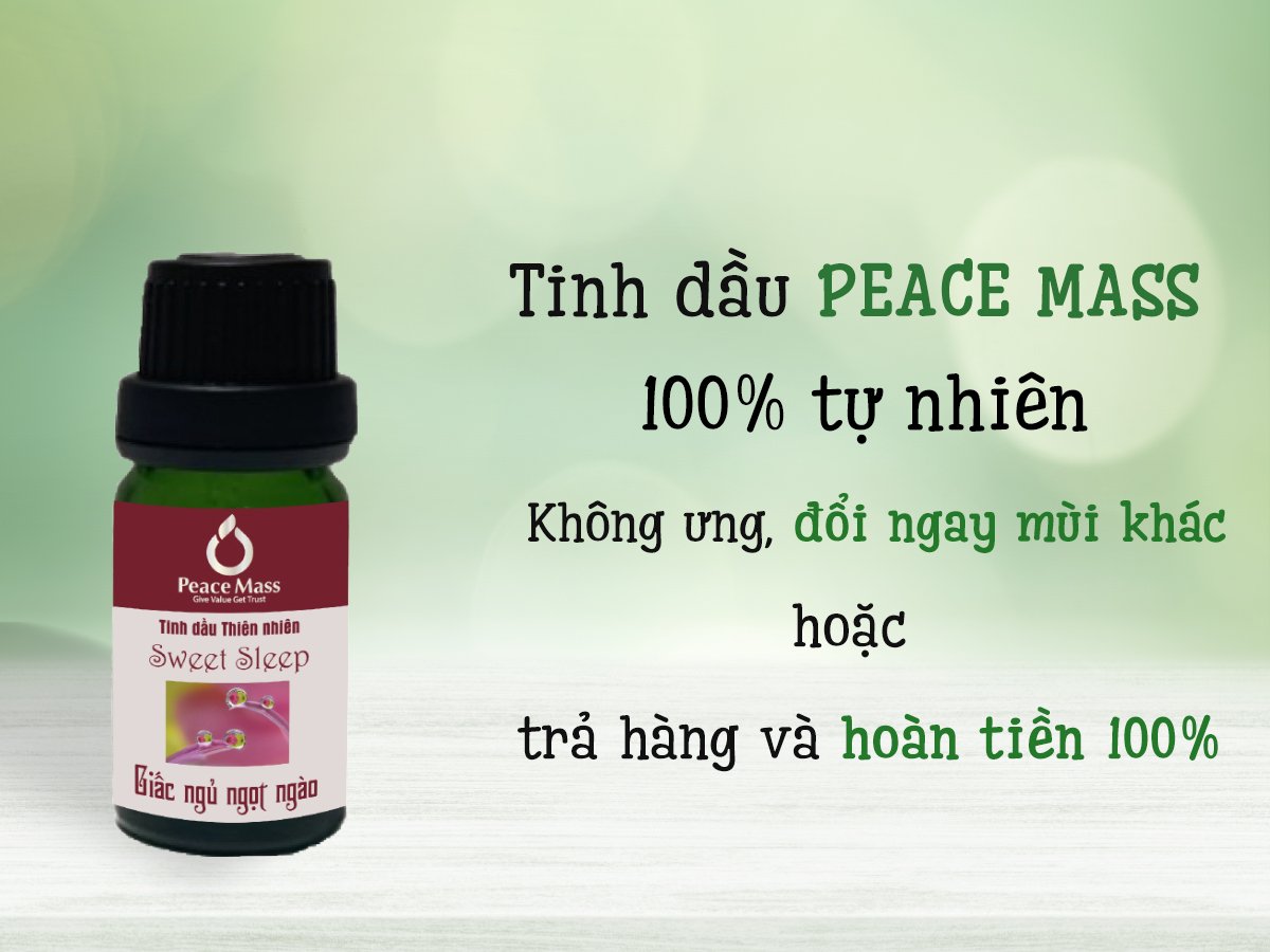 Tinh dầu Giấc ngủ ngọt ngào Peace Mass dùng cho máy xông 10ml