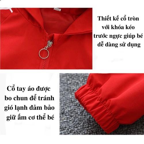 Áo khoác gió cho bé, áo khoác người nhện cho bé trai giữ ấm chống gió mùa đông Xu Xu Kids size từ 7 đến 20kg