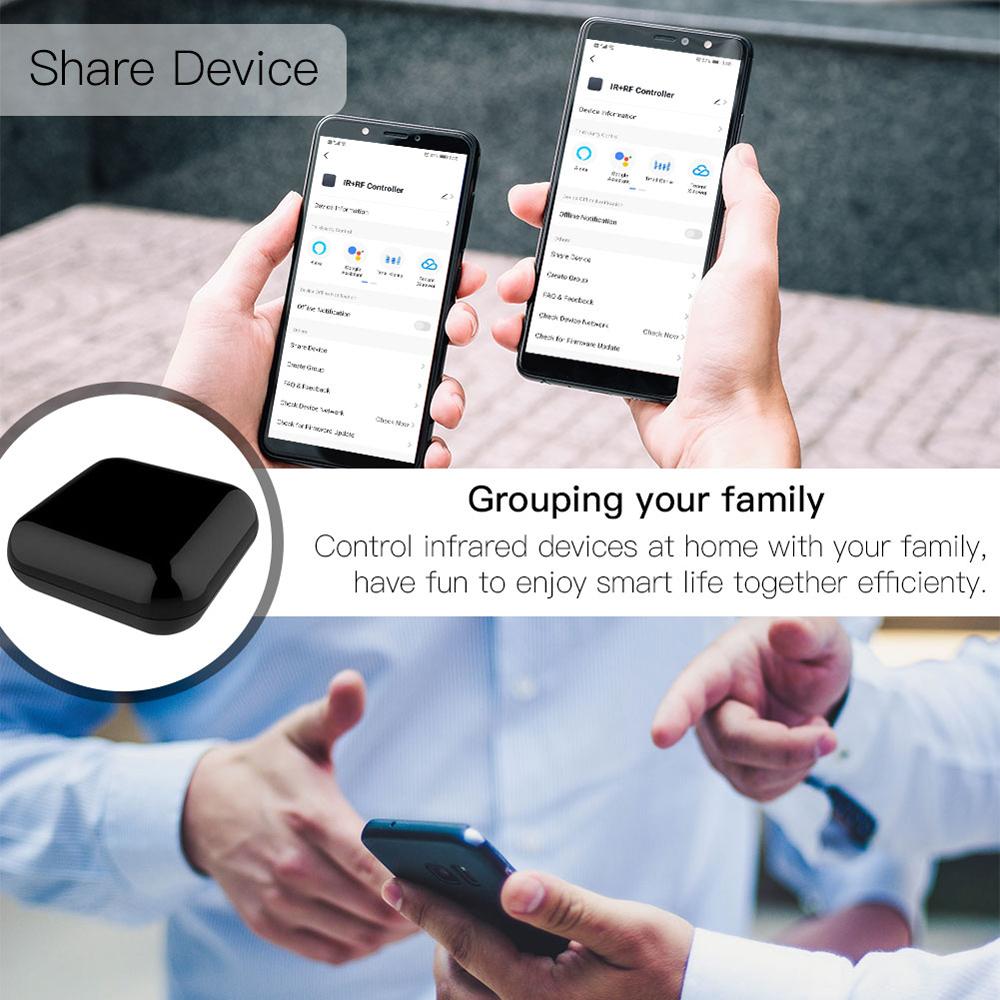 WIFI IR RF Remote Universal Controller Voice Control Intelligent Home Life All-in-One Remote Compatible with Tuya Alexa