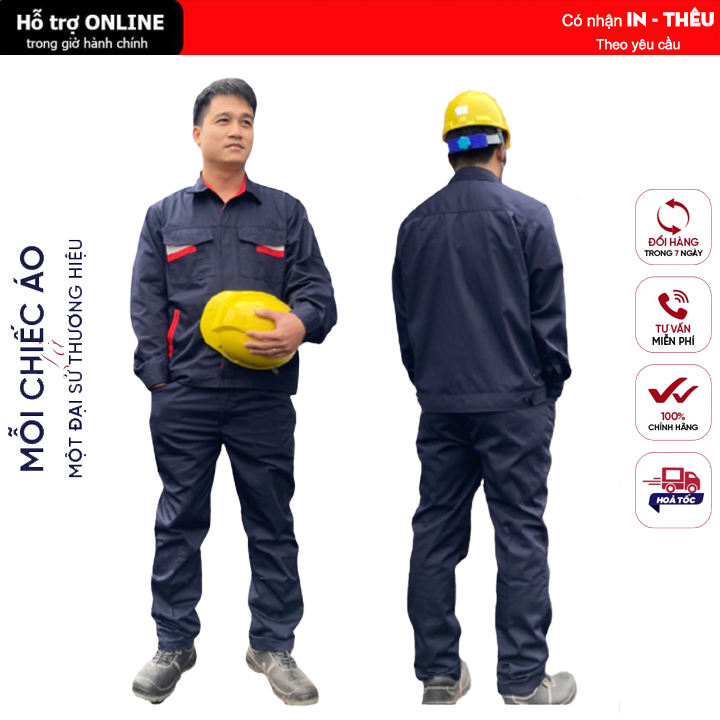 Đồ Bảo Hộ Lao Động, Đồng Phục Lao Động Vải Kaki Pangrim PR01