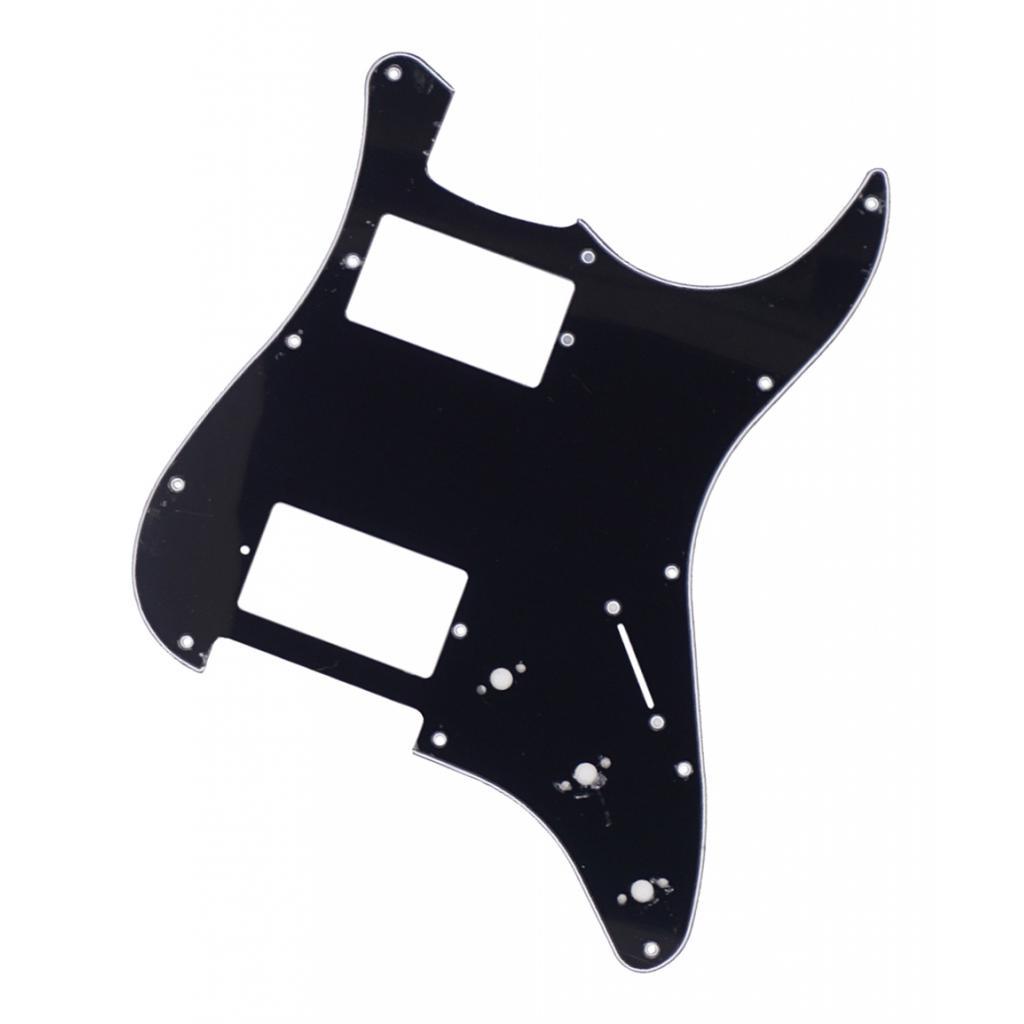 11 Hole Guitar Pick Guard Scratch Plate DIY Replacements Parts Black