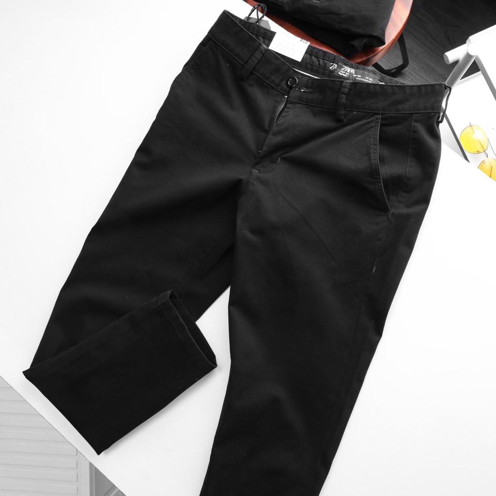 Quần kaki nam dài nam 5 màu mẫu mới tag đen form slimfit | LASTORE MENSWEAR