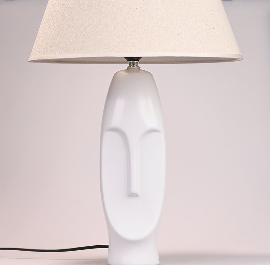 Đèn ngủ mặt người trắng trừu tượng trang trí phòng khách DBG013