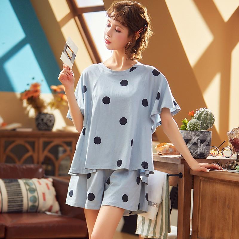 Bộ đồ mặc nhà thun cộc tay mềm cotton dễ chịu