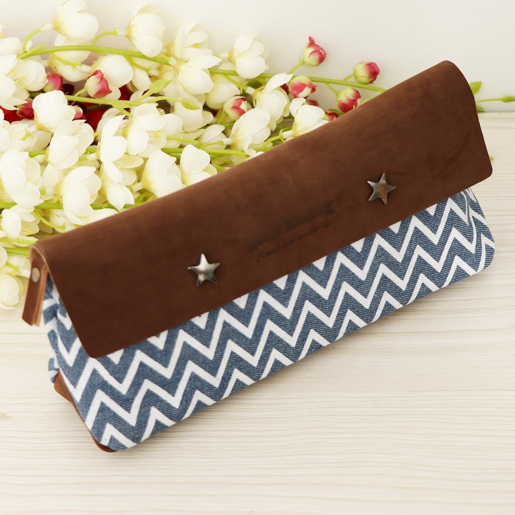 Canvas Large Capacity Pencil Pen Case Student Office School Stationery Case Large Storage Bag Pouch Holder Make Up Organizer Pouch Zipper Bag