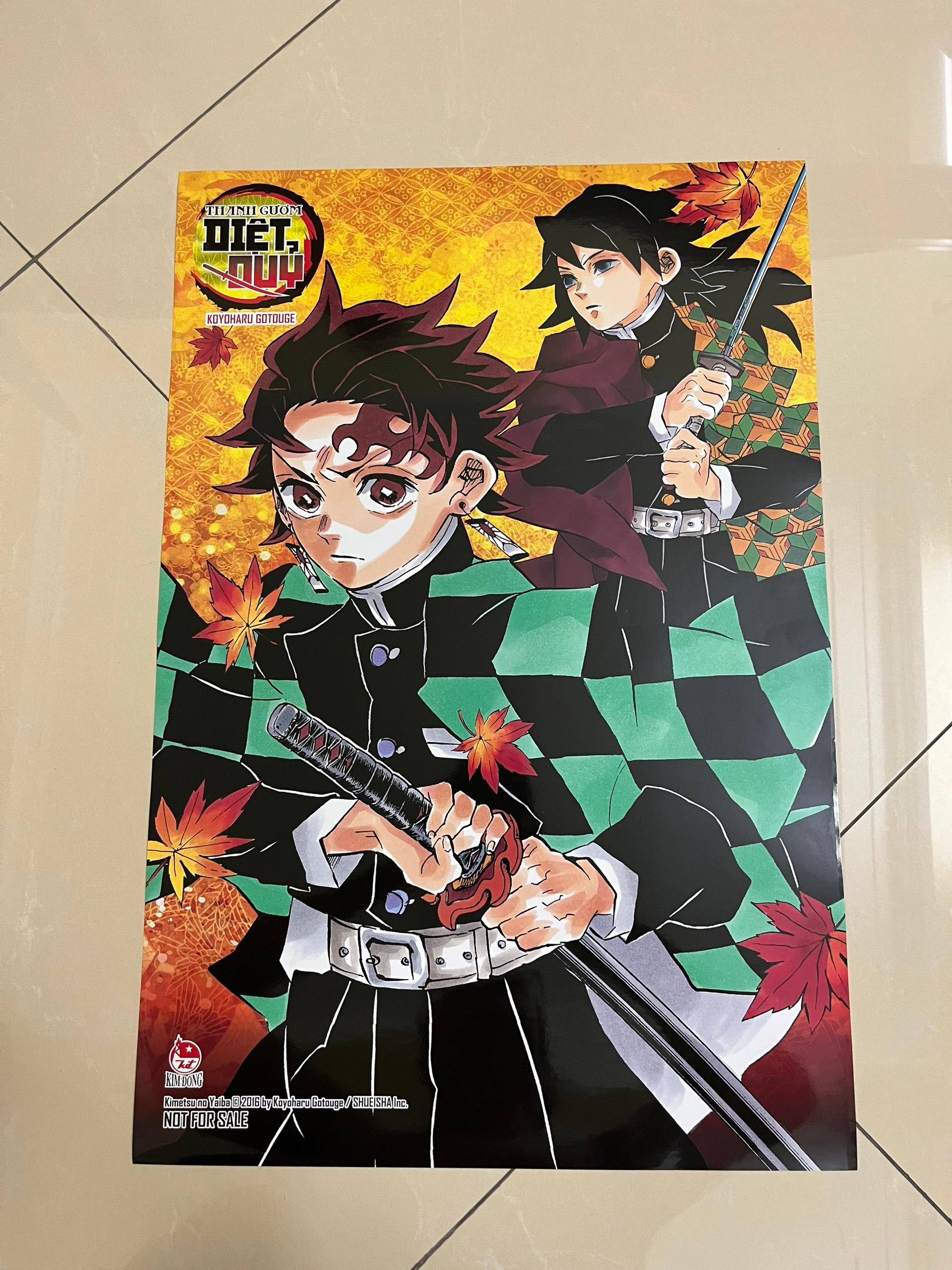 Poster Thanh gươm diệt quỷ Japan Wave - Kimetsu no Yaiba - NXB Kim Đồng