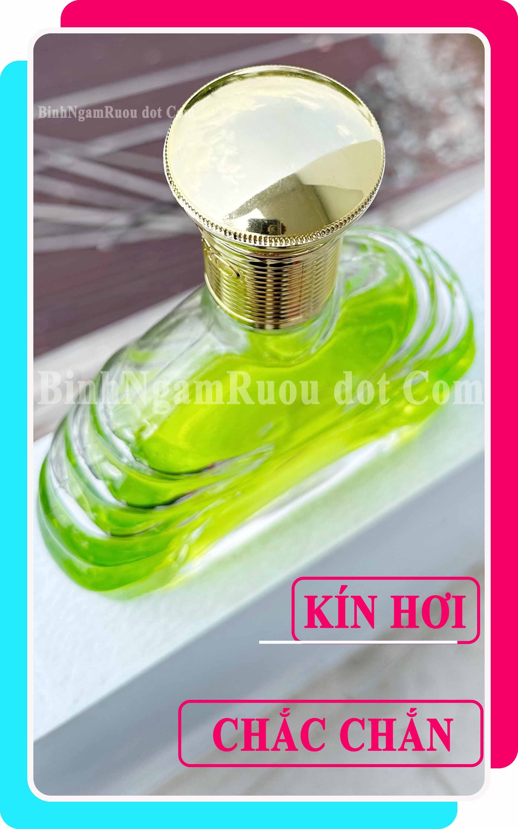 C16 Chai Đựng Rượu Thủy Tinh XO - Đẹp Cao Cấp - 750ml - Nắp Kín Thủy Tinh Trong - Tặng Biếu Sang Trọng