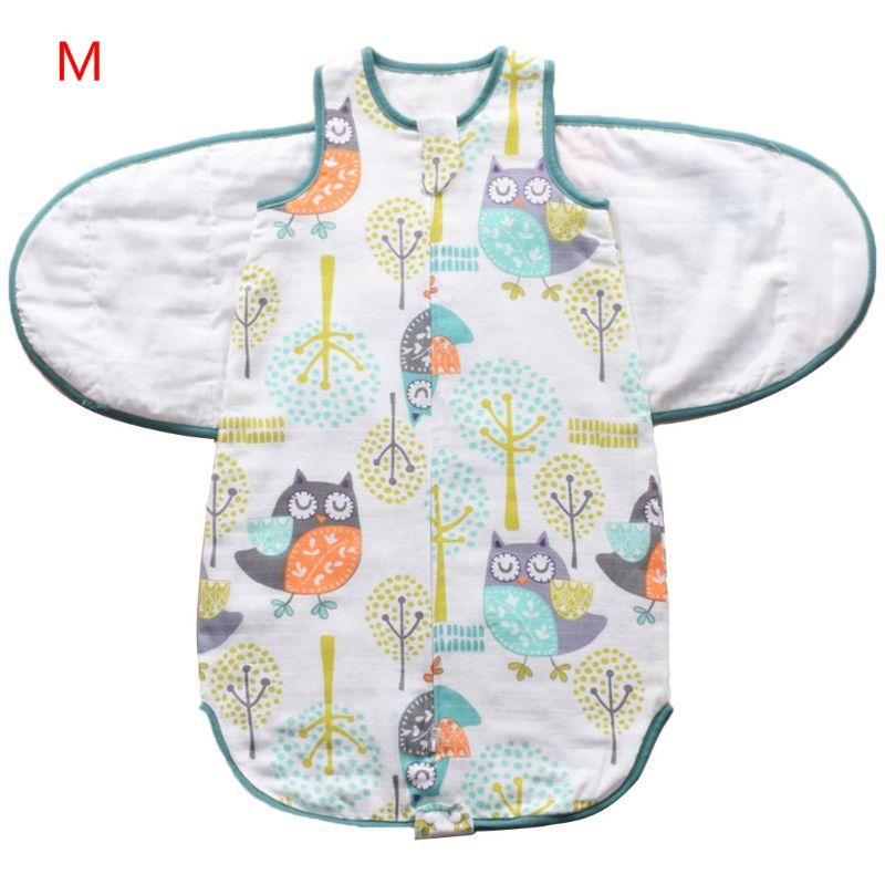 Trẻ Sơ Sinh Đầm Sleepsack Cotton Trẻ Sơ Sinh Viền Cong Túi Ngủ Cho Bé Có Thể Điều Chỉnh 2 Đầu Dây Kéo Bọc Vải