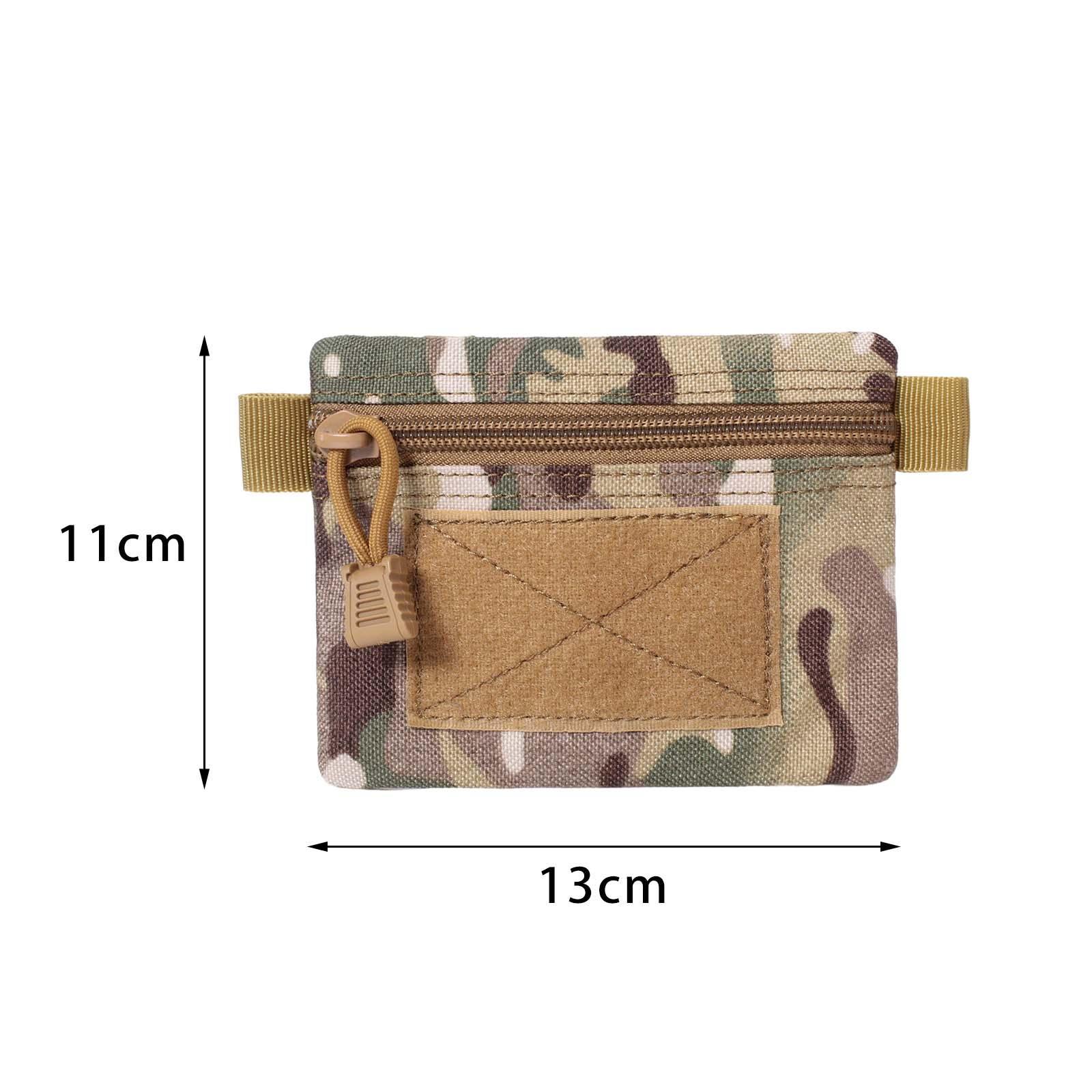 Outdoor Wallet Nylon Purse Organizer Pouch Small Bag Zipper for Climbing
