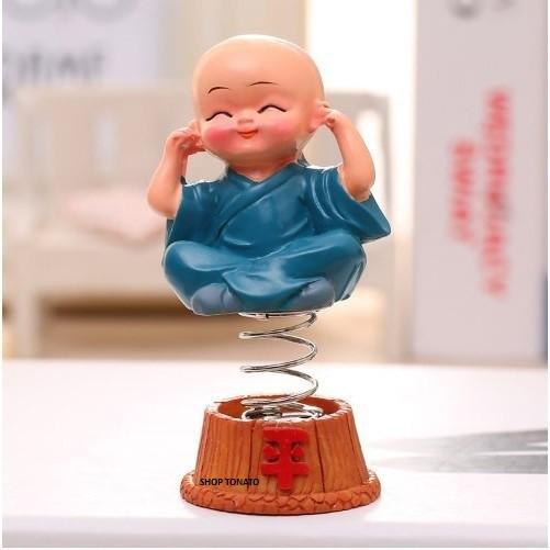 BỘ TƯỢNG 4 CHÚ TIỂU GẮN LÒ XO CAO 10CM