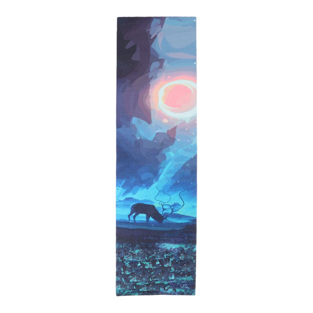 Skateboard Deck Sandpaper Grip Tape Griptape Sheet 84 x 23cm Black and red
