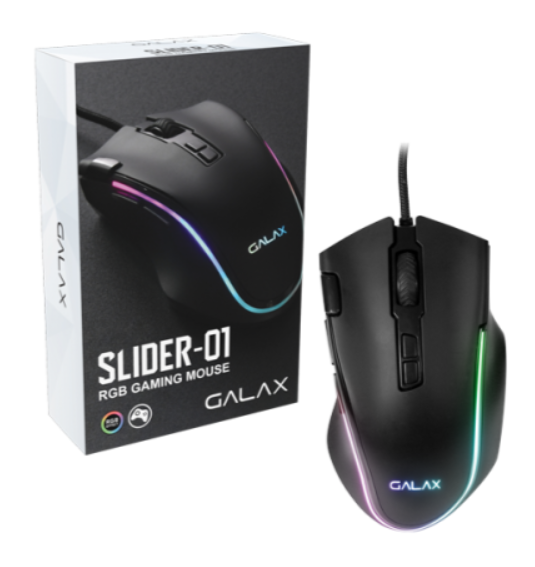 Chuột Gaming Galax Slider-01 RGB 7200 DPI - Hàng chính hãng