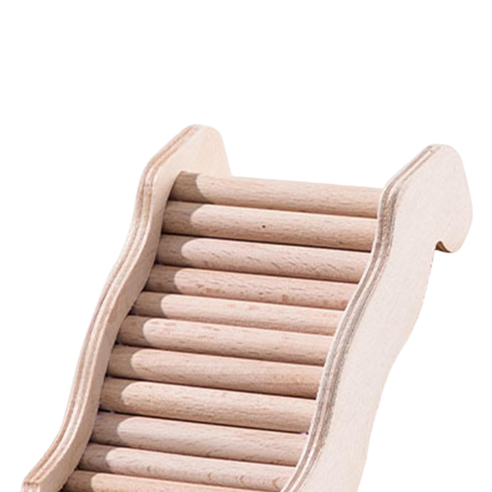 Wooden Hamster Platform Cage Accessories Climbing Ladder Toys Hamster Ladder