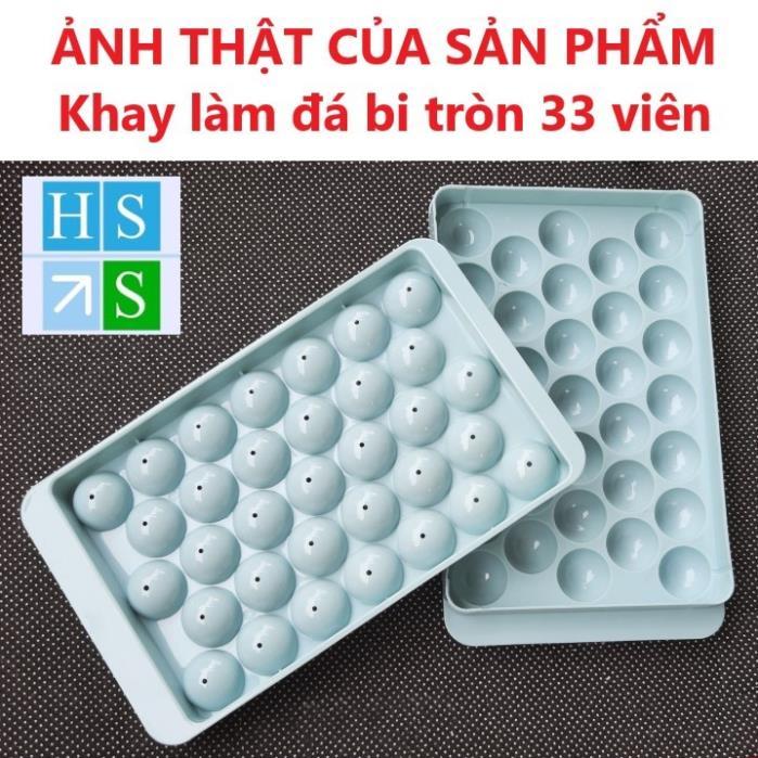 KHAY LÀM ĐÁ bi tròn (33 viên) khuôn kem hoa quả trái cây khuôn làm thạch rau câu độc đáo tiện dụng