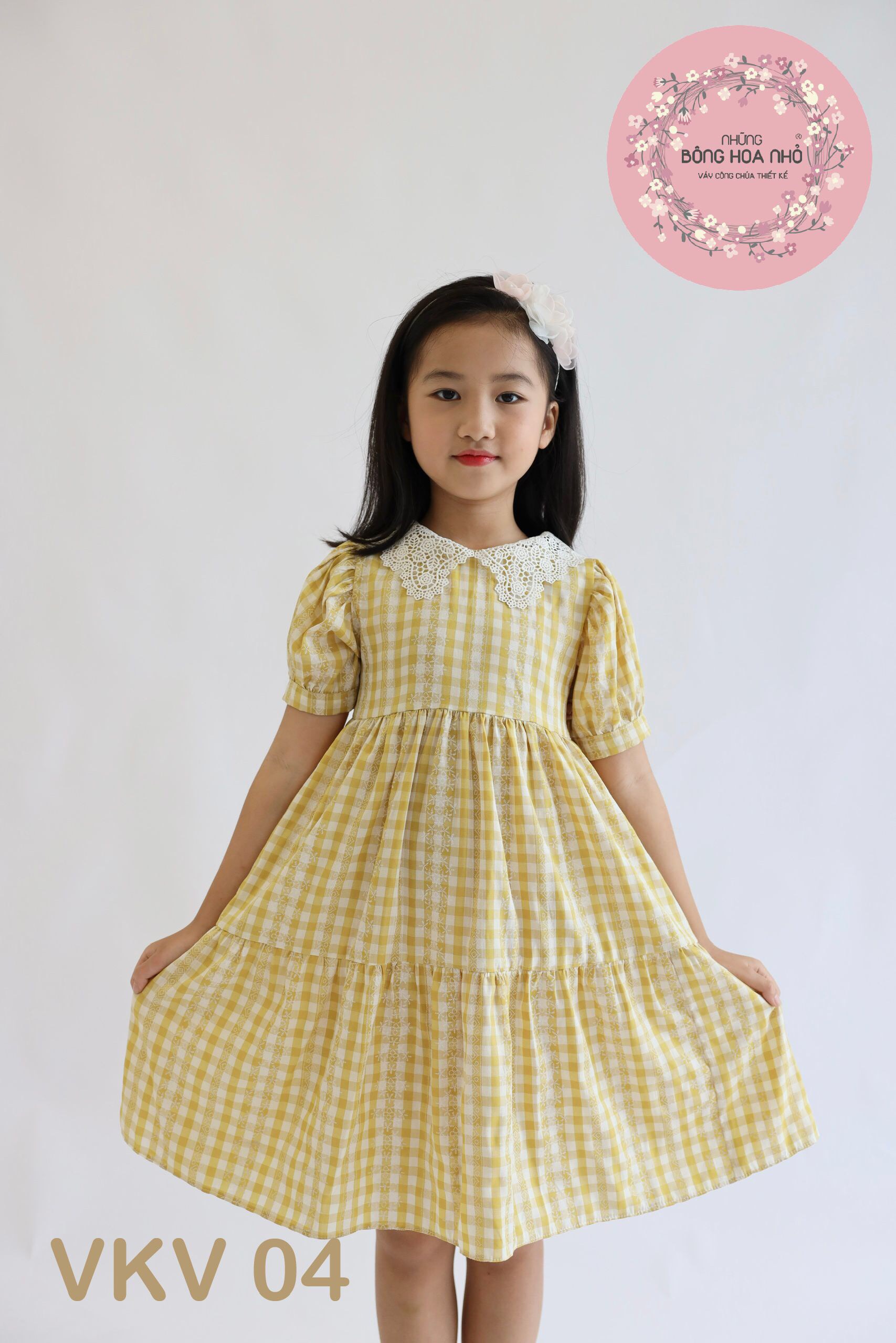 Váy bèo tùng tầng - Vàng