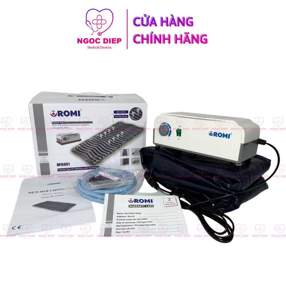 Đệm hơi chống loét có thông khí cao cấp OROMI HF6001 - Nệm chống loét cho người già, người bệnh