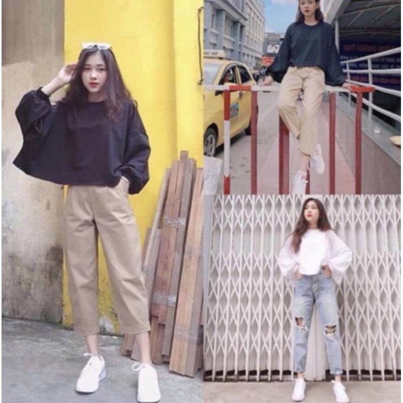 ÁO CROPTOP TAY PHỒNG DÀI CÁ TÍNH