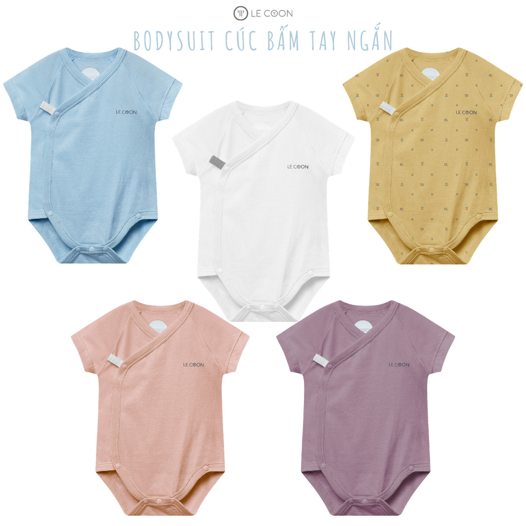 LE COON | Bodysuit Cúc Bấm Tay Ngắn | COOL