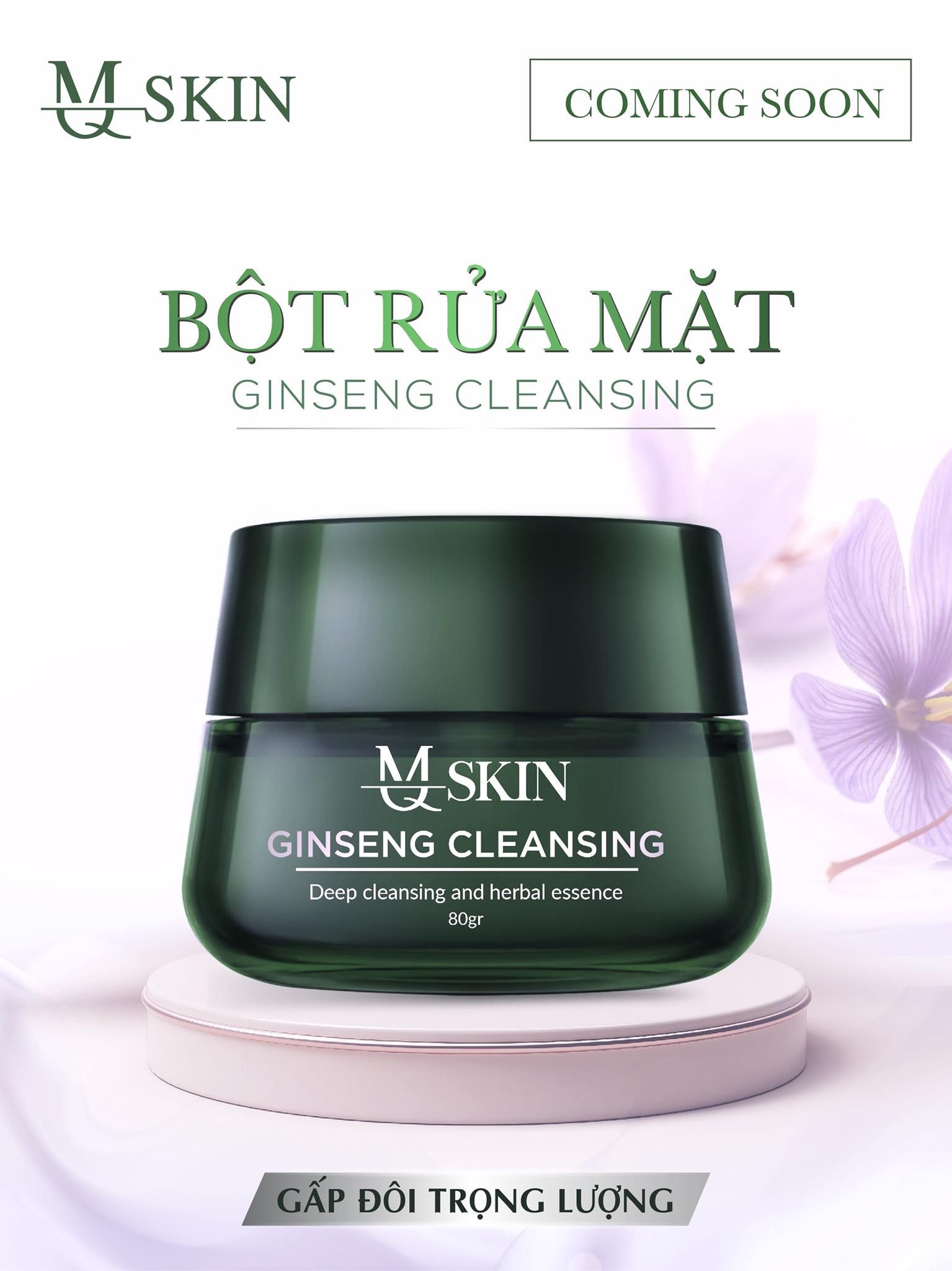 Bột rửa mặt nhân sâm MQ SKIN