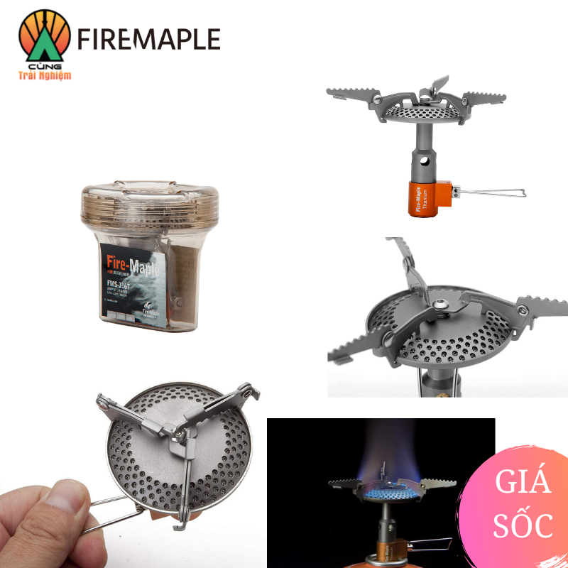 Bếp Gas Mini Titan Fire-Maple FMS-116T Siêu Nhẹ Tiện Lợi Chuyên Dụng Cho Du Lịch, Dã Ngoại Cắm Trại