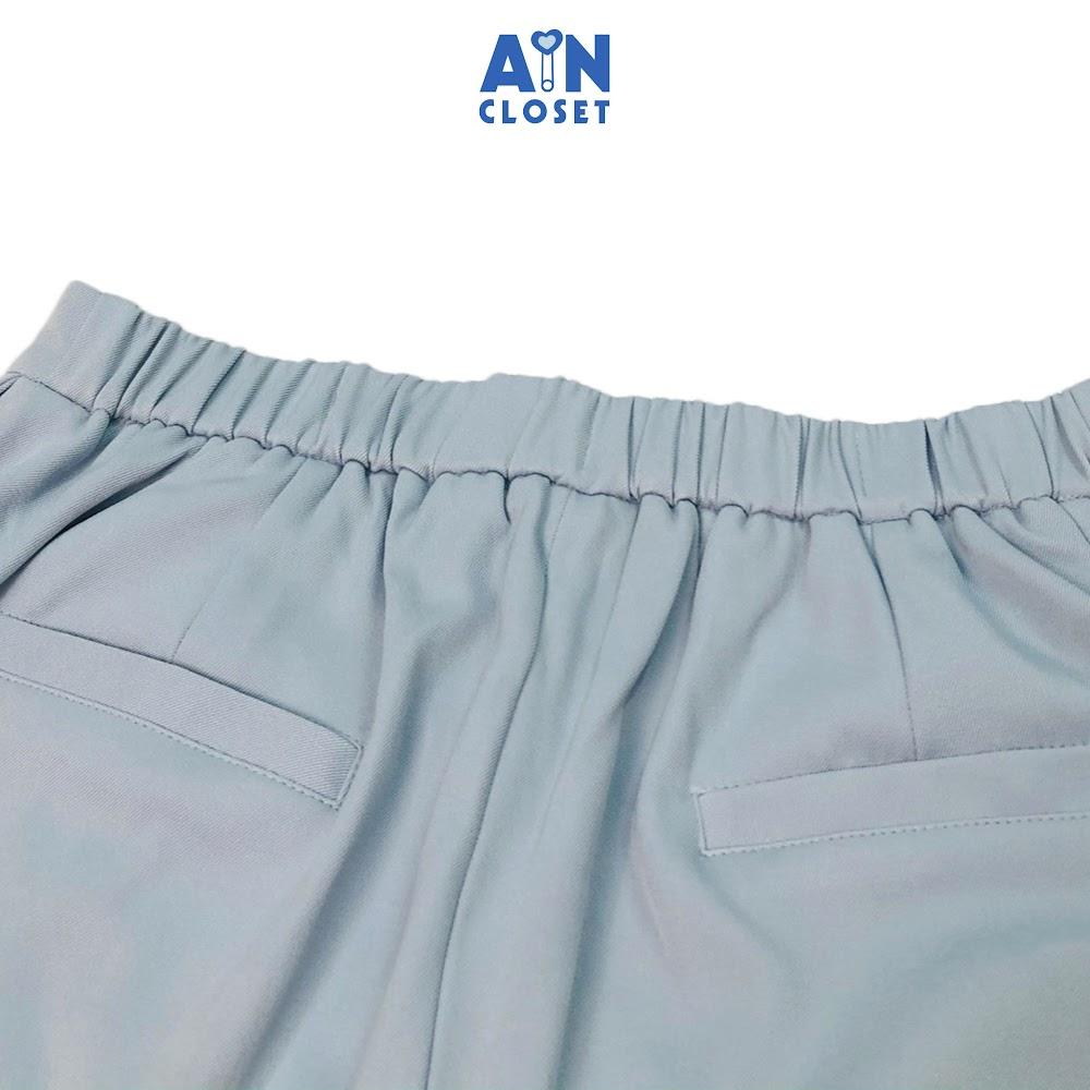 Quần đùi cho mẹ Xanh xi măng chéo Hàn - AICDMEJPWQEO - AIN Closet