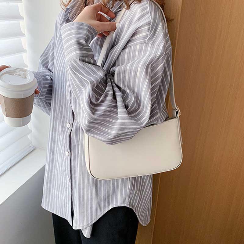 Nữ Túi Xách Tay Nữ Nữ 2021 Sứ Giả Đơn Giản Bolsas Mềm Mại Màu Chất Lượng Mới Đeo Vai Thời Trang Đeo Chéo Túi Xách Cho Nữ Túi Xách Tay