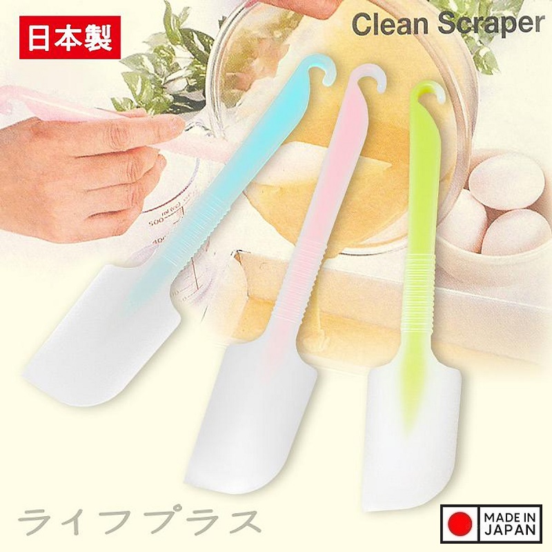 Thìa silicon trộn bột làm bánh Echo 29cm (Giao màu ngẫu nhiên) - Hàng nội địa Nhật Bản nhập khẩu chính hãng