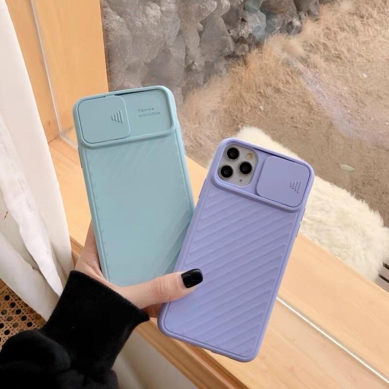 Ốp lưng lphon nắp trượt bảo vệ camera, chống trợt cho các dòng lPhon 6g đến 12 Promax