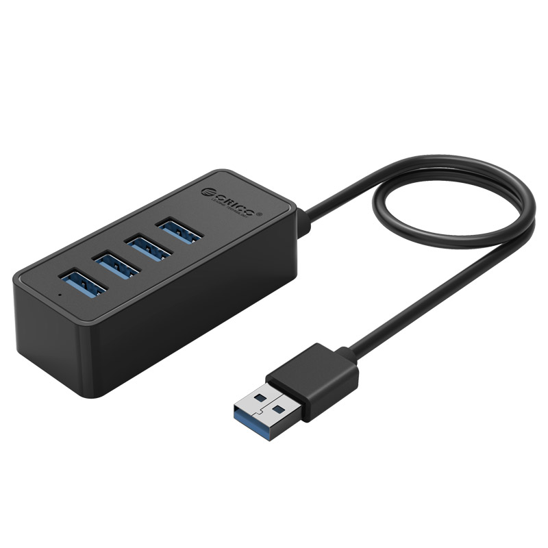 Bộ Chia Hub 4 Cổng USB 3.0 Orico W5P-U3 (Đen) - Hàng Chính Hãng