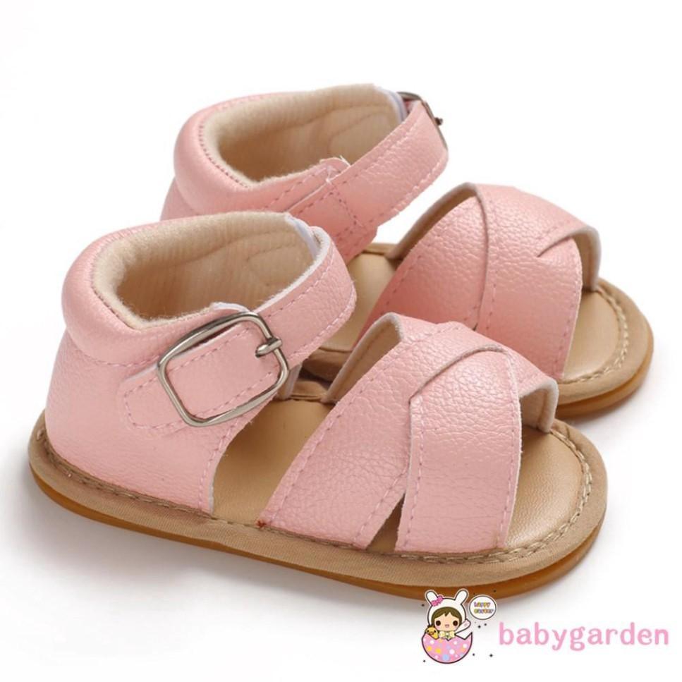 Giày sandal da PU chống trượt cho bé gái