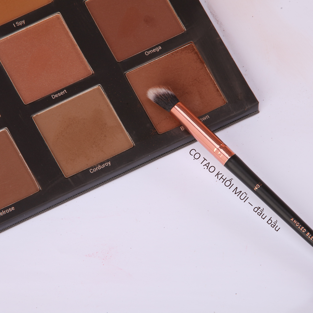 Cọ Khối Mũi Đầu Tròn VACOSI - N02 ANGLED BLENDING BRUSH