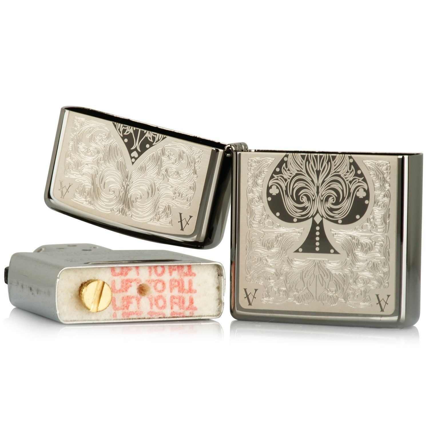 Bật Lửa Zippo Ace Filigree Black Ice 28323