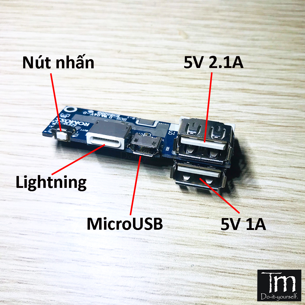 Mạch Sạc Dự Phòng 10W