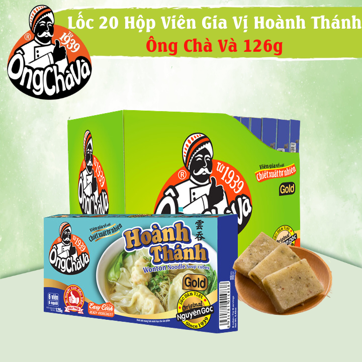 Lốc 20 Hộp Viên Gia Vị Hoành Thánh Ông Chà Và 126gr