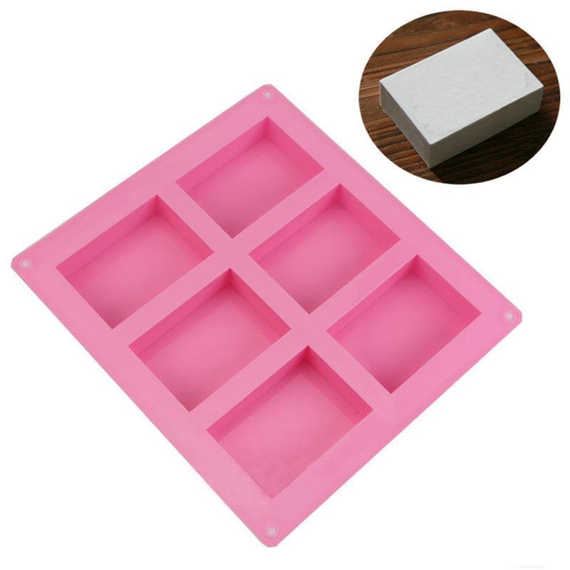 1Pcs Silicone Pudding Candy Mold 4/6/24 Cavity Square Silicone Soap Mold Handmade Candle Decorating Mould Soap Craft Supplies
